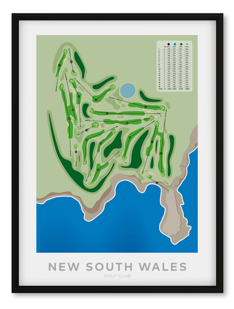 New South Wales golf course artwork