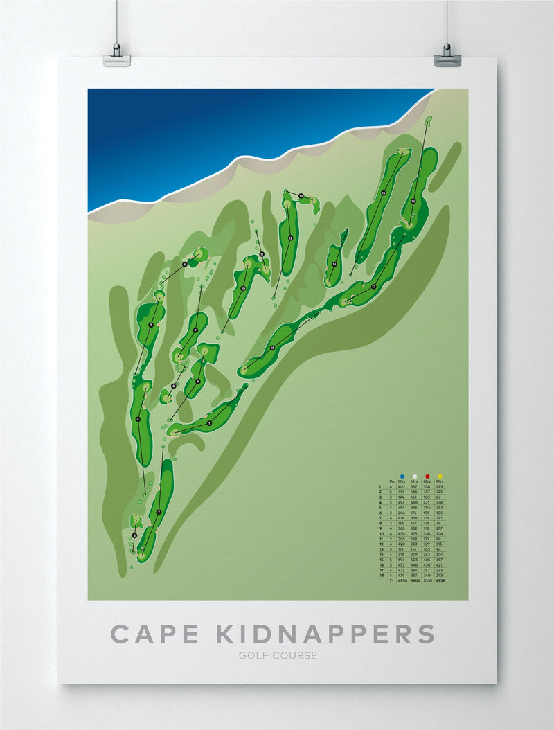 Cape Kidnappers golf course artwork