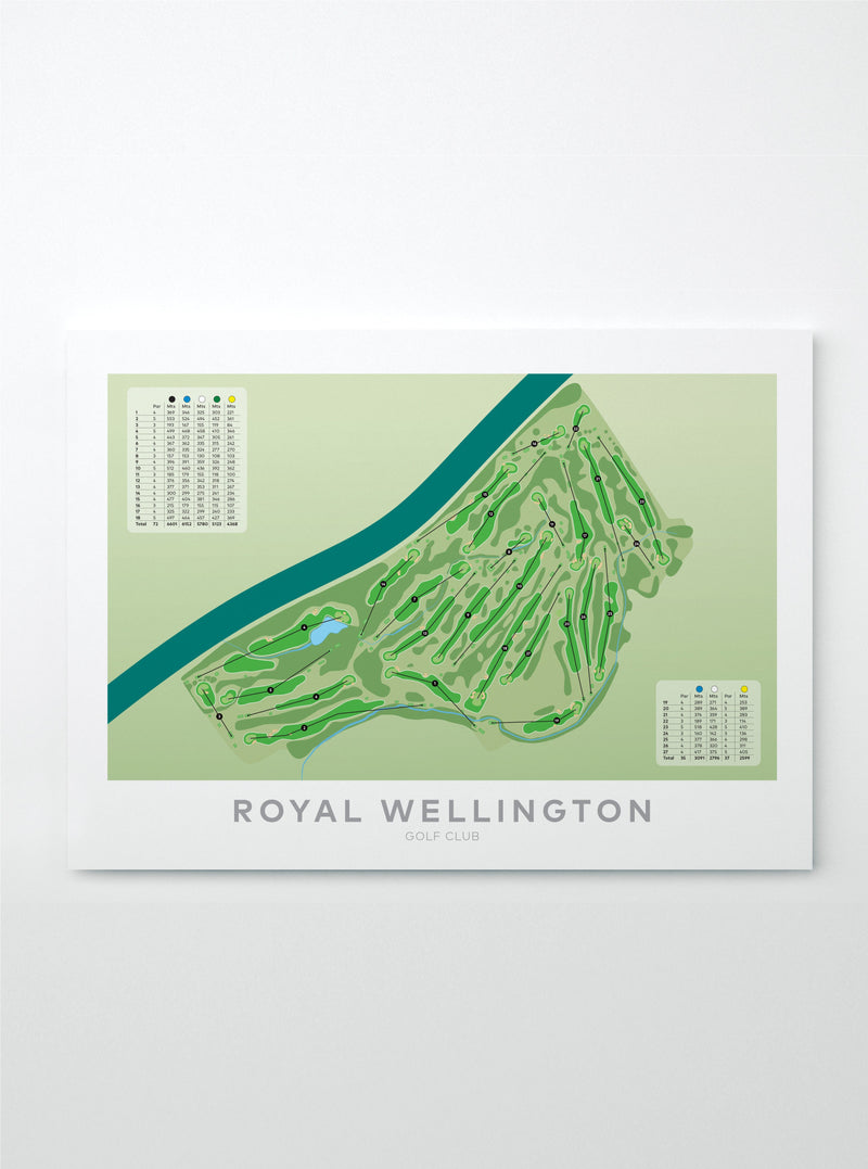 Royal Wellington golf course artwork