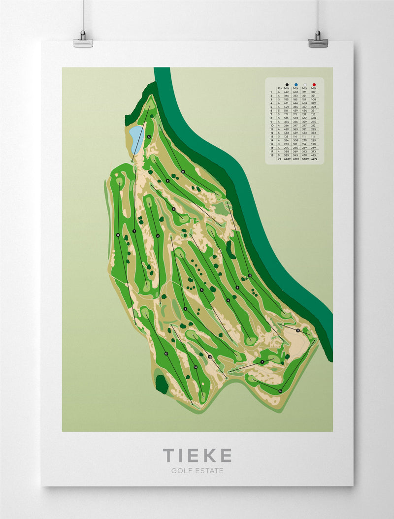 Tieke golf course artwork