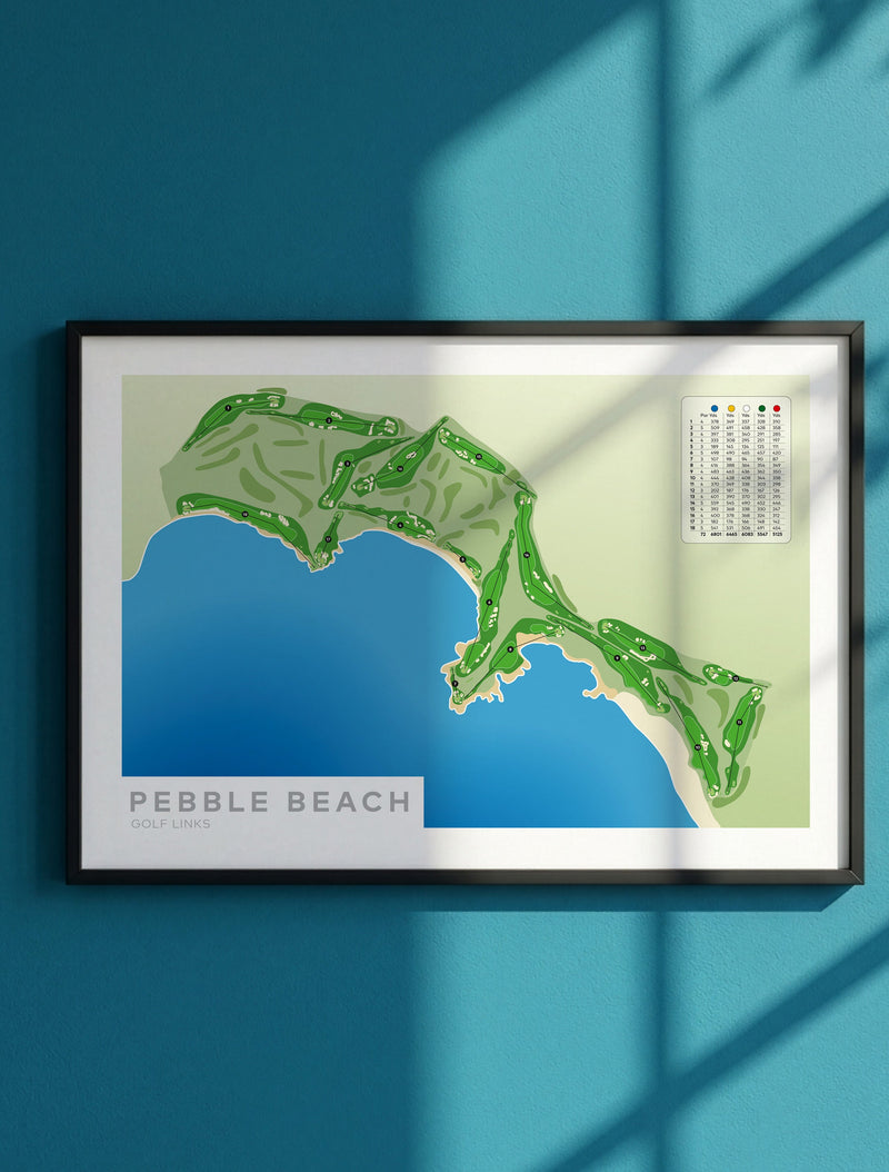 Pebble Beach Golf Course artwork