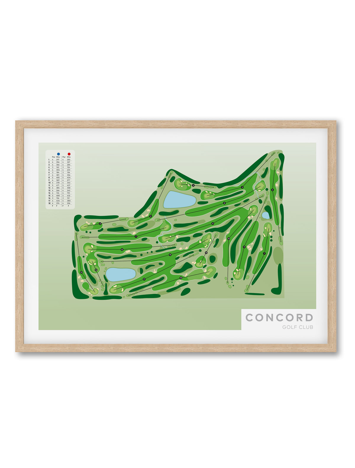Natural frame Concord-Australia-Golf-course-Framed-print-art