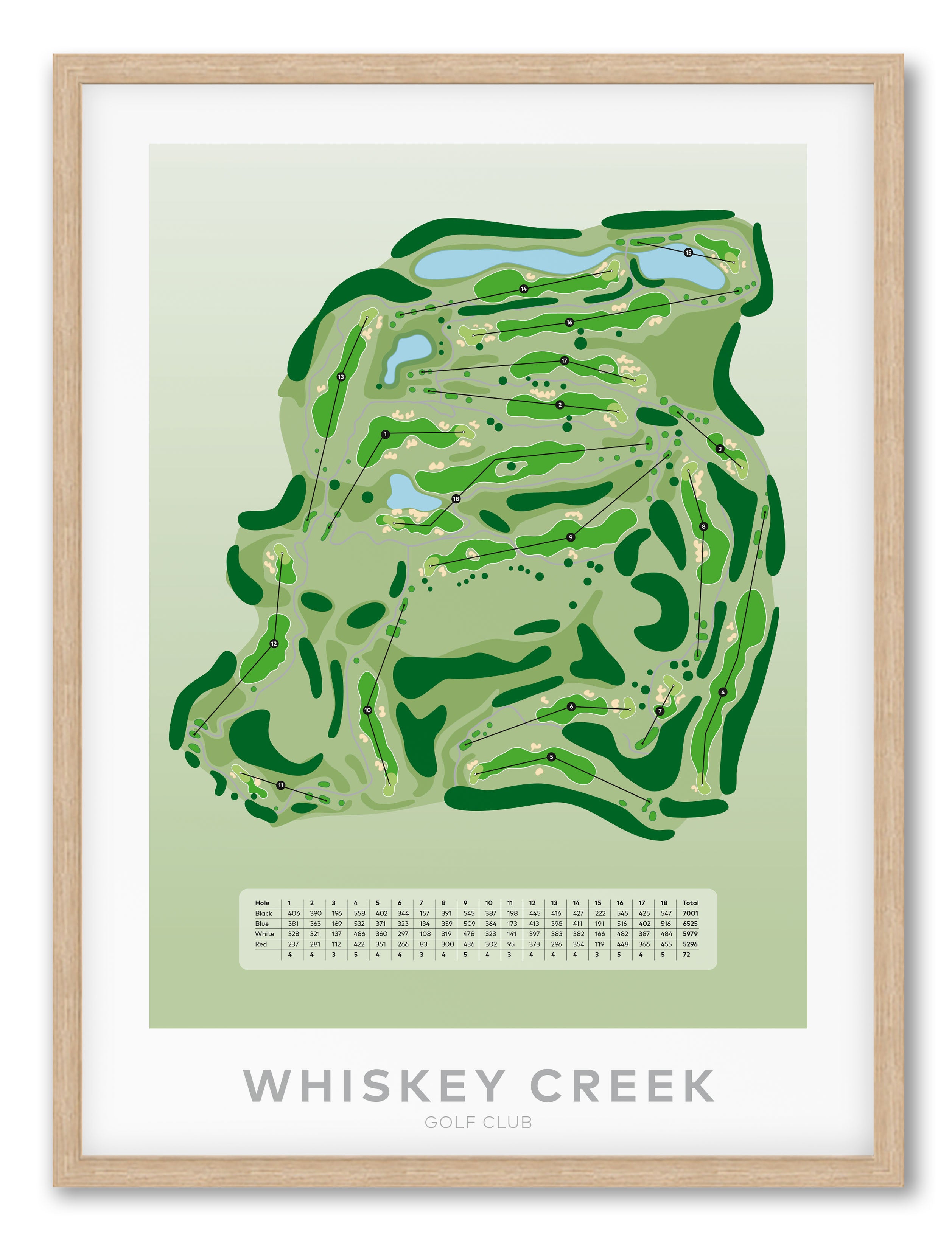 Natural frame product shot Whiskey-Creek-Golf-course goflands.art