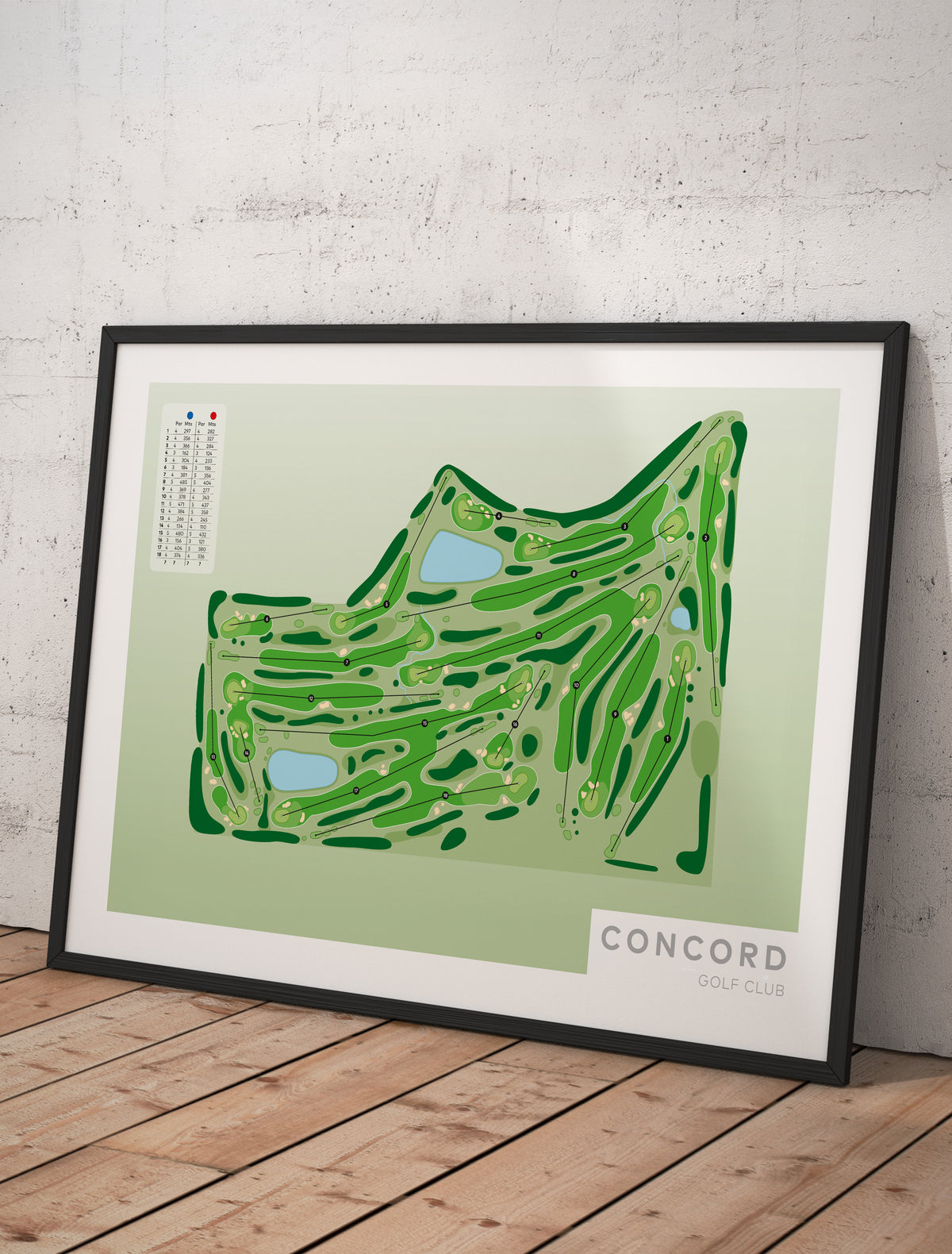 Black frame Concord-Australia-Golf-course-Framed-print-art