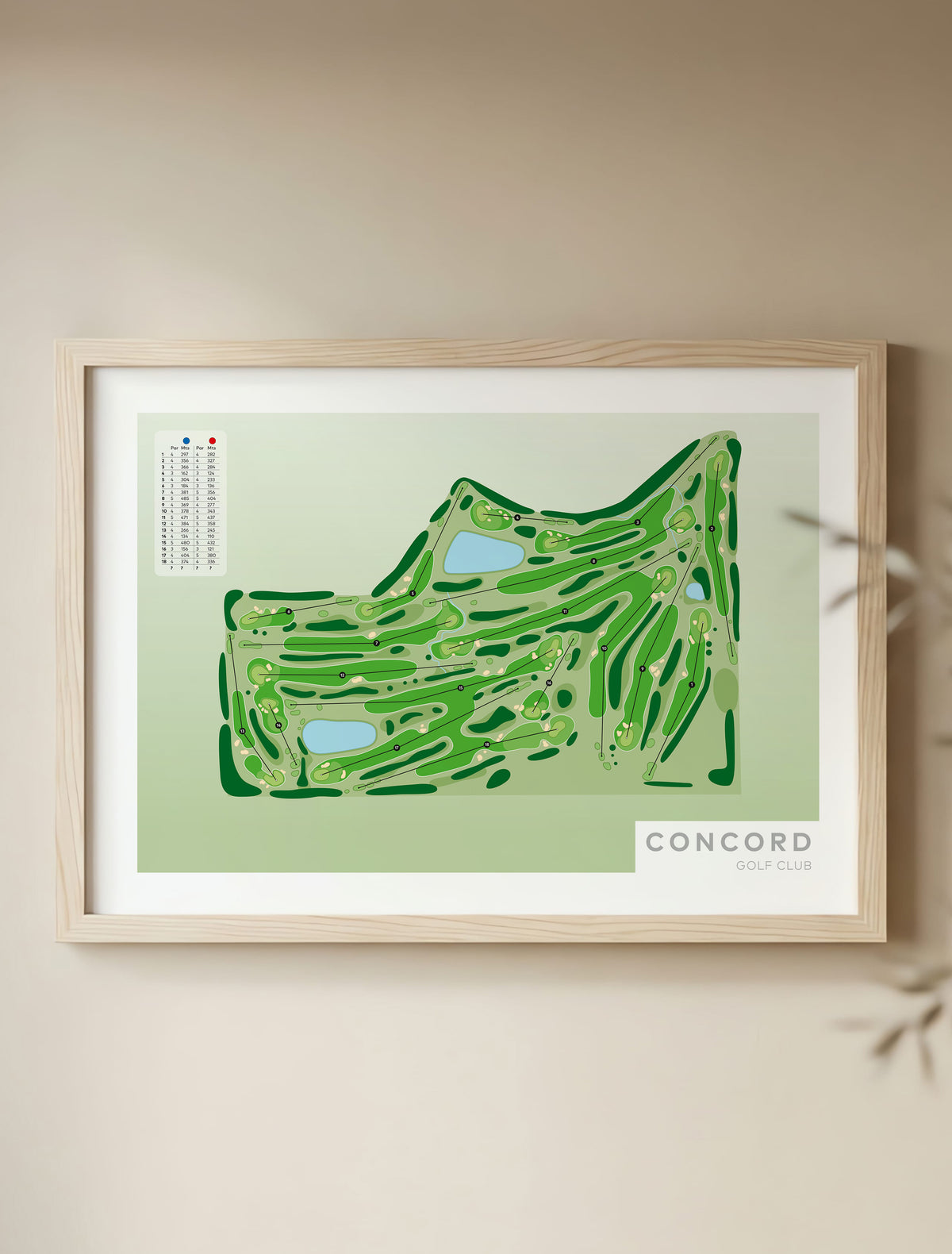 Natural Frame Concord-Australia-Golf-course-Framed-print-art